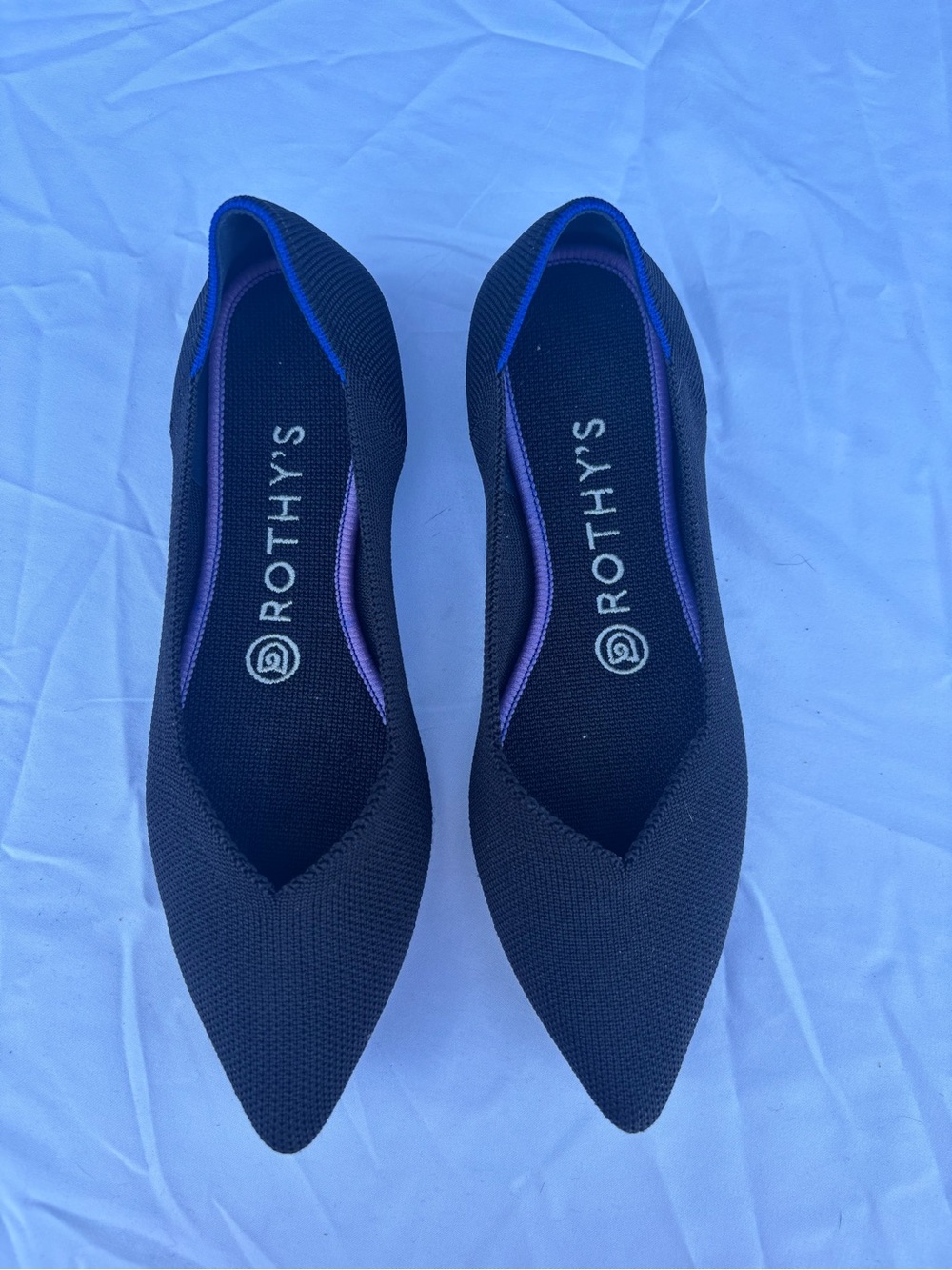 Rothy’s The Point Flats Black Size 7